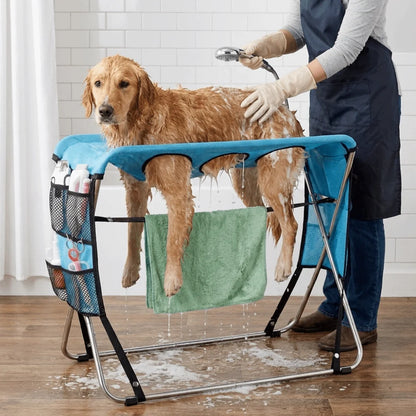 Pet Grooming Hammock folded stand